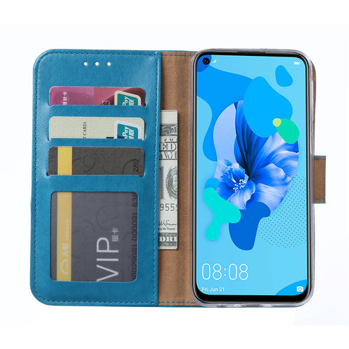 Bookcase Huawei P20 Lite (2019) hoesje - Blauw