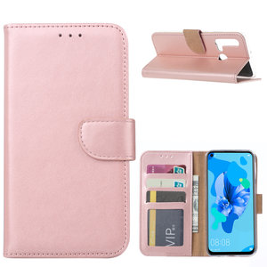 Bookcase Huawei P20 Lite (2019) hoesje - Rosé Goud