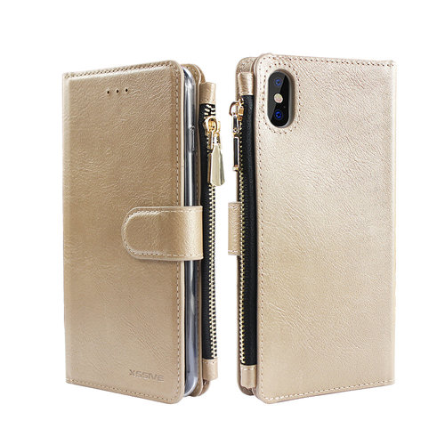 Xssive Portemonnee Case Apple iPhone XS Max hoesje - Goud