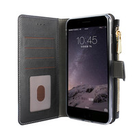 Xssive Portemonnee Case Apple iPhone 8 Plus hoesje - Zwart