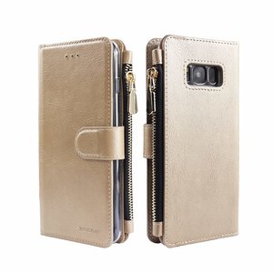 Xssive Portemonnee Case Samsung Galaxy S8 Plus hoesje - Goud