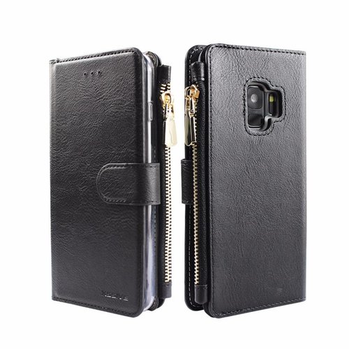 Xssive Portemonnee Case Samsung Galaxy S9 Plus hoesje - Zwart