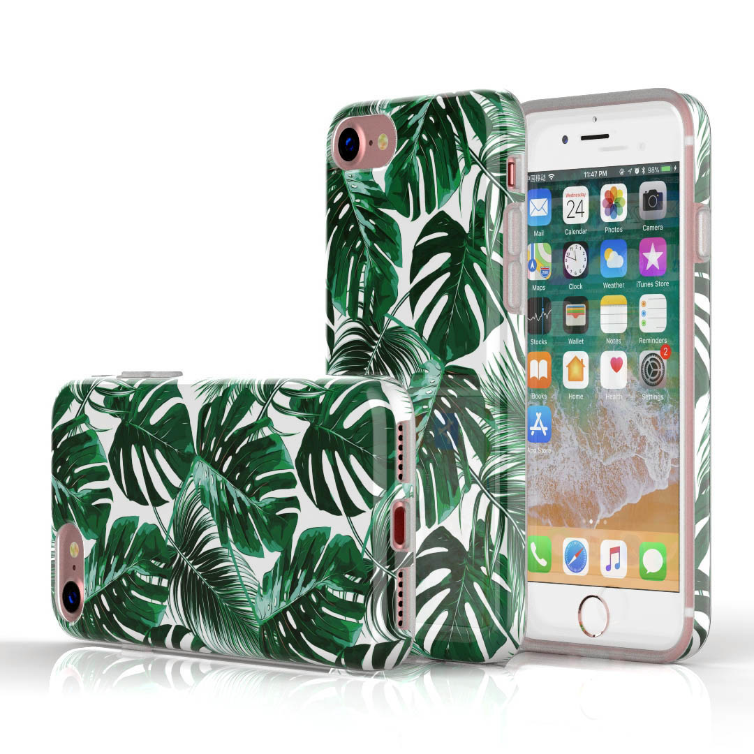 combineren elke keer Eigenlijk Xssive Fashion Case Apple iPhone 7 hoesje - Planten print - Diamtelecom