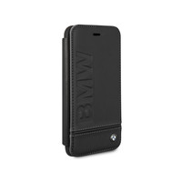 BMW Originele Signature Debossed Logo Bookcase voor de Apple iPhone 6 Plus / 6S Plus / 7 Plus / 8 Plus - Zwart