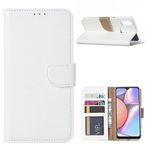 Bookcase Samsung Galaxy A10S hoesje - Wit