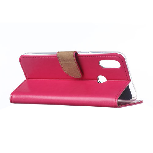 Bookcase Samsung Galaxy A10S hoesje - Roze