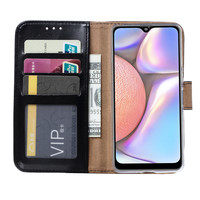 Bookcase Samsung Galaxy A10S hoesje - Zwart