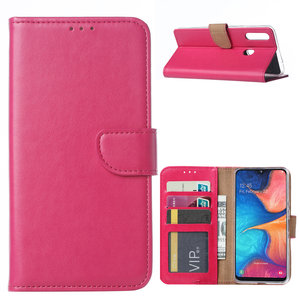 Bookcase Samsung Galaxy A20S hoesje - Roze