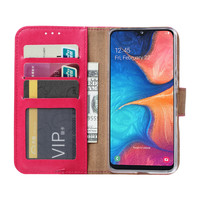Bookcase Samsung Galaxy A20S hoesje - Roze