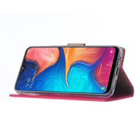 Bookcase Samsung Galaxy A20S hoesje - Roze