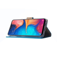 Bookcase Samsung Galaxy A20S hoesje - Blauw