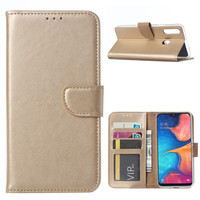 Bookcase Samsung Galaxy A20S hoesje - Goud
