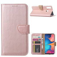 Bookcase Samsung Galaxy A20S hoesje - Rosé Goud