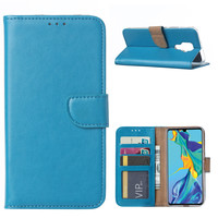 Bookcase Huawei Mate 30 Lite hoesje - Blauw