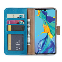 Bookcase Huawei Mate 30 Lite hoesje - Blauw