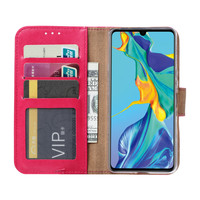 Bookcase Huawei Mate 30 Lite hoesje - Roze