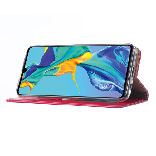 Bookcase Huawei Mate 30 Lite hoesje - Roze