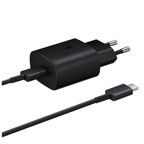 Samsung Galaxy Adaptive Super Fast Charging Oplader met Type-C naar Type-C kabel - Zwart