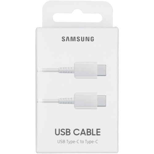 Samsung Originele USB-C / Type-C naar USB-C / Type-C oplaadkabel EP-DA705BWE 1 meter - Wit