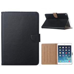 Luxe Lederen Standaard hoes voor de Apple iPad mini 5 (2019) 7.9 inch - Zwart