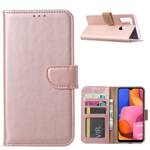 Bookcase Samsung Galaxy A21 hoesje - Rosé Goud