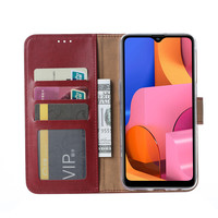 Bookcase Samsung Galaxy A21 hoesje - Bordeauxrood