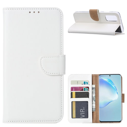 Bookcase Samsung Galaxy S20 hoesje - Wit