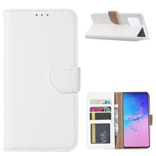 Bookcase Samsung Galaxy S10 Lite hoesje - Wit