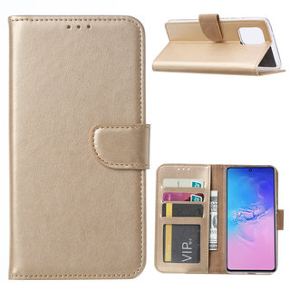 Bookcase Samsung Galaxy S10 Lite hoesje - Goud