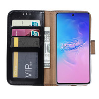 Bookcase Samsung Galaxy S10 Lite hoesje - Zwart