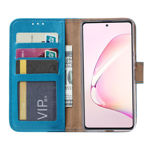 Bookcase Samsung Galaxy Note 10 Lite hoesje - Blauw