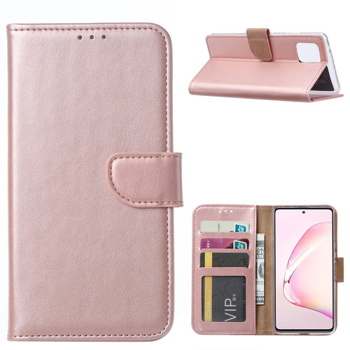 Bookcase Samsung Galaxy Note 10 Lite hoesje - Rosé Goud