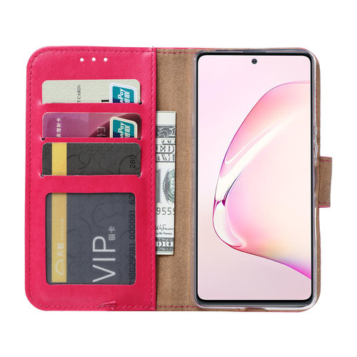 Bookcase Samsung Galaxy Note 10 Lite hoesje - Roze
