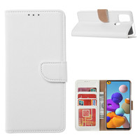Bookcase Samsung Galaxy A21S hoesje - Wit