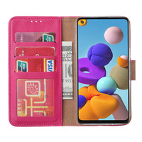 Bookcase Samsung Galaxy A21S hoesje - Roze