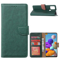 Bookcase Samsung Galaxy A21S hoesje - Smaragdgroen