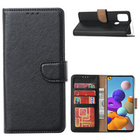 Bookcase Samsung Galaxy A21S hoesje - Zwart