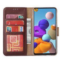 Bookcase Samsung Galaxy A21S hoesje - Bordeauxrood