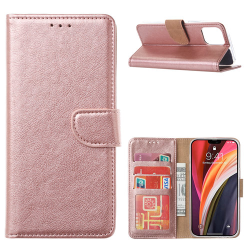 Bookcase Apple iPhone 12 Pro hoesje - Rosé Goud