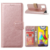 Bookcase Samsung Galaxy M31 hoesje - Rosé Goud