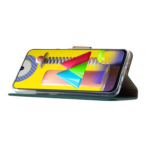 Bookcase Samsung Galaxy M31 hoesje - Smaragdgroen