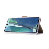 Bookcase Samsung Galaxy Note 20 hoesje - Wit