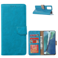 Bookcase Samsung Galaxy Note 20 hoesje - Blauw