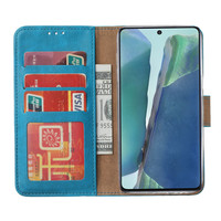 Bookcase Samsung Galaxy Note 20 hoesje - Blauw