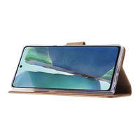Bookcase Samsung Galaxy Note 20 hoesje - Goud