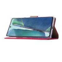 Bookcase Samsung Galaxy Note 20 hoesje - Roze