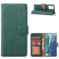 Bookcase Samsung Galaxy Note 20 hoesje - Smaragdgroen