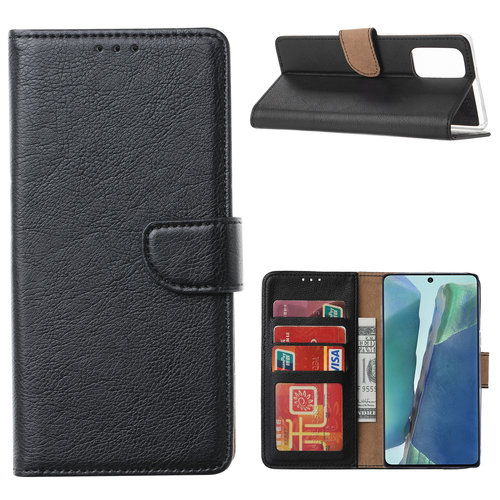 Bookcase Samsung Galaxy Note 20 hoesje - Zwart