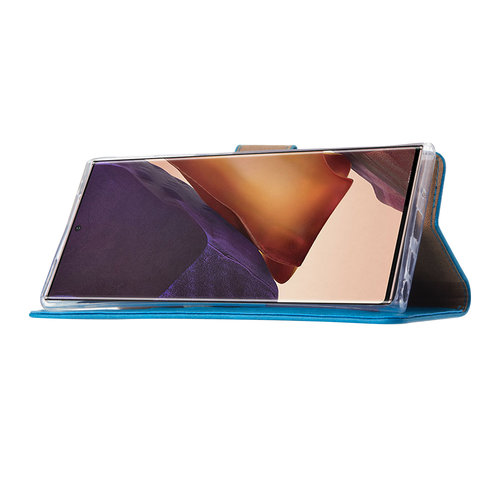 Bookcase Samsung Galaxy Note 20 Ultra hoesje - Blauw