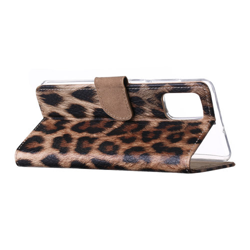 Panter print Bookcase hoesje voor de Samsung Galaxy A71